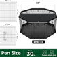 PJYuCien Dog Playpen, 8 Panels 30’’H Dog Pens Indoor with Bottom Pad and Top Cover, Metal Foldable Pet Puppy Exercise Fence Crate Kennel, Better for Small Animals,Black