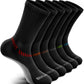 BULLIANT Compression Socks for Men 6Pairs, Athletic Crew Socks Cushioned For Men Sports Running-Arch Support