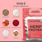 Organic Hemp Protein, Vegan Protein Powder, Clean Plant Based Protein Powder, Non Dairy Protein, Lactose Free Natural Protein, Gluten Free- 20 Servings, Strawberry