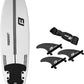 FLOWBOARD Surfboard Softboard Foam - Include (3) Fins 6’ Foot Leash and (2) Wood Stringers Inside Board Availalable in 6' and 7' Short Board and 8' Longboard