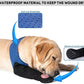 COODEO Dog Socks to Prevent Licking Paws, Healing Boots & Paw Protectors with Non-Slip Bottoms for Wound Protection, Waterproof Sleeve Shoes for Licking（Blue，3XL_Left