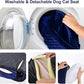 Dog Car Seat for Small Medium Dogs Up to 40lbs, Detachable Washable Soft Pet Booster Travel Bed for Front & Blue Seat with Safety Leash Belt