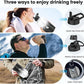 Insulated Water Bottle 64 oz, Triple Wall Vacuum Stainless Steel(Cold for 48 Hrs),Leak Proof & BPA-Free,Half Gallon Water Bottle with Reflective Paracord & Flip Straw for Sports & Travel, DarkGray