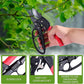 Ultra Sharp Germany Steel Pruning Shears - Cuts 3X Easier, Weak Hand Arthritis Snips, Rust-Resistant, Effortlessly 1-Inch Cut Capacity Garden Scissors, Ergonomic Handle (Reddish balck)
