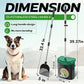 UPSKY Dog Pooper Scooper Swivel Bin & Rake Kit with 100 Waste Bags,33.4" Stainless Steel Long Handle Heavy Duty Pet Poop Shovel for Large Medium Small Dogs, Odor-Proof Lid for Yard/Lawn/Outdoor Use