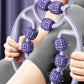 HEEPDD 9 Wheels Muscle Roller, Leg Massager Muscle Relaxation Stretching Roller Foam Roller Deep Tissue Massager for Thigh Arms Leg Waist (Purple)
