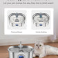 Cat Water Fountain Stainless Steel with Water Level Window,108oz/3.2L Cat Fountain Quiet Automatic Pet Water Fountain for Cats and Small Dogs