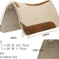 Weaver Equine 30" x 30" Contoured Wool Blend Felt Horse Saddle Pad, Shock Absorbing Western Saddle Pad for Protection, Durable Equine Supplies, Tan