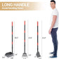 Heeyoo Dog Pooper Scooper, Dog Poop Tray and Rake Set, Pet Waste Removal Scoop with Long Adjustable Sectional Stainless Handles