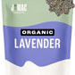 J MAC BOTANICALS, Organic Lavender Flower (4 oz), Dried Lavender Flowers, Buds, Manufactured in The USA