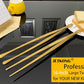 JETKONG 2 Pcs 16-Inch Heavy Duty Cooking Tweezers Extra Large Stainless Steel Food Tweezers Gaint Kitchen Tweezer Tongs (Gold)