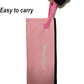 Pink Portable Cat Litter Box, Firm Waterproof Foldable for Travelling for Cats, Including Crinkle Ball, Poop Bags, Foldable Bowl and Scoop, 15.8x15.8x5.9 inches