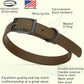 Dogline Biothane Waterproof Dog Collar Strong Coated Nylon Webbing with Black Hardware Odor- Proof for Easy Care Easy to Clean High Performance Fits Small Medium or Large Dogs, Dark Chocolate Brown