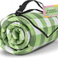TigeJoy Extra Large Picnic Blanket Waterproof Foldable 60''x80'', Outdoor Picnic Mat Beach Blanket Sandproof for Park, Grass, Travel, Hiking, Camping Essentials, Gingham Picnic Blanket