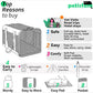 petisfam Soft Pet Carrier Bag for Cats and Puppy Under 20 lbs. Sturdy, Safe, Comfortable and Lightweight