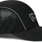 CLAPE Quick Dry 5 Panel Hat for Men, Breathable Mesh Short Brim Baseball Cap, Reflective Ajustable Outdoor Sport Running Hat
