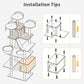 Made4Pets Tall Cat Tree, 80" Cat Tree Tower for Indoor Cats Large Adult, Modern Cat Tower with Scratching Post, Cozy Hammock, 3 Perches and 2 Condos, Sturdy and Fluffy, Light Gray