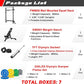 RitFit Multi-Functional Folding Squat Rack for Home Gym, 2.36'' x 2.36'' Wall Mounted Squat Rack with Attachments - Space Saving Squat Power Rack