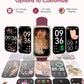 Health Fitness Tracker for Women Men: Fitness Smart Watch for Woman with 24H Heart Rate Monitor Blood Oxygen Sleep Tracker Calorie Step 5ATM Waterproof Activity Trackers for iPhone Android - Burgundy