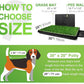 Hompet Dog Grass Pad with Tray Large, Puppy Turf Potty Reusable Training Pads with Pee Baffle, Artificial Grass Patch for Indoor and Outdoor Use, Ideal for Small and Medium Dogs (30"×20")