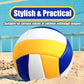 Magicorange Volleyball, 6 Pack Official Size 5 Volleyballs- PU Leather Indoor Outdoor Soft Touch Recreational Volleyballs for Beach Play, Game,Gym,Training -Includes Ball Pump