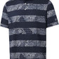 Men's Golf Polo Shirts Short Sleeve Striped Performance Moisture Wicking Dry Fit Golf Shirts for Men