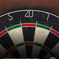 Sisal Dart Board Cabinet Sets, Decorative Dart Boards for Adults [6*Steel Darts] - Wooden Dartboard Cabinet with Integrated Scoreboard for Family Game Rooms