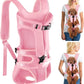 Lukovee Dog Backpack Carrier, Legs Out Easy-fit Dog Front Carrier for Small Medium Dogs, Adjustable Hands Free Dog Chest Carrier for Hiking Cycling (Pink,X-Large)