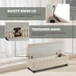 48" Ottoman with Storage, Corduroy Storage Ottoman Bench for Bedroom, End of Bed Bench with Safety Hinge for Living Room, Bedroom, Entryway, Beige