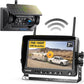 Magnetic Solar Wireless Backup Camera HD1080P 3 Mins DIY Installation DVR 7" IPS Monitor Rechargeable Reverse Camera System for Hitching Gooseneck Horse Trailer Fifth Wheels/Car RV Camper AP7