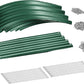 Land Guard 8×2×1ft Galvanized Raised Garden Bed Kit, 108 Gallon Capacity Raised Garden Boxes Outdoor, Oval Metal Raised Garden Beds for Vegetables, Forest Green (with 10 Connecting rods)