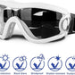 Small Dog Sunglasses with Adjustable Strap UV Protection, Winproof Puppy Sunglasses, Suitable for Dogs Eyes Protection，Soft Dog Goggles
