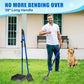 Larger Pooper Scooper Dog Pooper Scooper for Large Medium Small Dogs Heavy Duty Stainless Steel No Bending with Rake & Shovel & Extra Large Tray for Yard