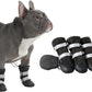 Spark Paws Dog Shoes, Waterproof Dog Boots for Medium to Large Dogs, Non Slip, Breathable Dog Booties and Paw Protectors - 4PCS Doggie Hiking Boots with Reflective Straps - Black - Size 2