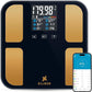 EILISON Highly Advance 2-in-1 Digital & Analog Weighing Scale for Body Weight-400lbs, 4 High Precison GX Sensor Accurate, Thick Tempered Glass, Extra Large Display (red) (Smart Black)