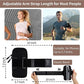 Running Phone Holder Armband, iPhone Arm Bands for Exercise, Running Arm Bands for Cell Phone, Phone Purse Cell Phone Holder for Walking (Black)