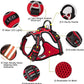 TRUE LOVE Dog Harness No Pull Nylon Reflective Pet Harness Adjustable Comfortable Control Step-in Brilliant Colors Truelove TLH56512