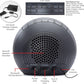 iHome Alarm Clock Radio with Bluetooth Speaker and Color Changing Lamp, USB Charging, and Speakerphone for Home, Office, or Dorm (IBT29BX6)