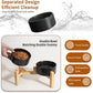 Elevated Ceramic Dog Bowl Set - Raised Dog Bowls with Non-Slip Bamboo Stand - Dog Food and Water Bowl Set - Double Dog Feeding Bowls - Suitable for Small and Medium Dogs - 28.74 OZ - 3.6 CUPS - 850 ML