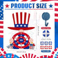 4th of July Games Set Patriotic Dart Board Games with 6 Sticky Balls Independence American Day Party Favor for Red White and Blue Party Throwing Indoor Outdoor Yard(Top Hat)