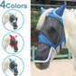 Horse Fly Mask with Ears & Long Nose Cover | Forelock Opening for Tangle-Free Mane Care | UV Protection & Breathable Mesh | No Rub Fit and Enhanced Visbility for Trail Riding RoyalBlue Full