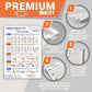 2 packs Vibration Plate Exercise Poster, 30 Day Workout Chart for Fitness Training
