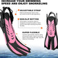 Odoland Kids Snorkeling Packages Snorkel Set, Dry Top Snorkel Mask with Adjustable Swim Fins for Boys and Girls Age 7-14