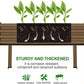 Land Guard Galvanized Oval Large Metal Raised Garden Bed with Legs for Vegetables (Beige)