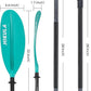 Adjustable Kayak Paddle with Carbon Shaft and PP Blade Available in 220-230/220-240/230-250cm Floating Lightweight Kayak Oars with Original Pattern