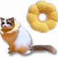 Adjustable Comfy Flower Style Elizabeth Collar for Cats Puppies Soft Recovery Cone Pet Protective Neck Collar (Yellow, Medium)