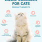 Collagen for Cats - Hip and Joint Supplement, Digestive & Immunity Support, Skin & Coat Health, Liquid Collagen for Cats with MSM, Glucosamine, Coconut Oil, Vitamin E, Roast Chicken Flavored, 60ml