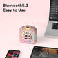 INSMY IP67 Waterproof Bluetooth Speaker, Shower Speaker Portable Small Clip-on, Multi Sync 100+ Speakers, Big Volume Booming Bass, 24H Playtime/Floatable/RGB Lights for Outdoor/Kayak/Beach(Pink)