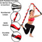 Stretching Strap with Loops - Non Elastic Stretch Band for Physical Therapy, Yoga Strap for Stretching Equipment, Stretch Bands for Exercise and Flexibility - Fascia, Hamstring & Leg Stretcher Belt