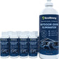 Outdoor Odor Eliminator | Outside Dog Urine Enzyme Cleaner – Powerful Pet, Cat, Animal Scent Deodorizer | Professional Strength for Yard, Turf, Kennels, Patios, Decks (10-2oz Shots with Halo Sprayer)